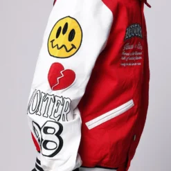 Loiter Flaws Varsity Jacket Red/Off White 19 Loiter Flaws Varsity Jacket Red/Off White -Nuvora Fit Sales 02032916 YR608 mens 000060