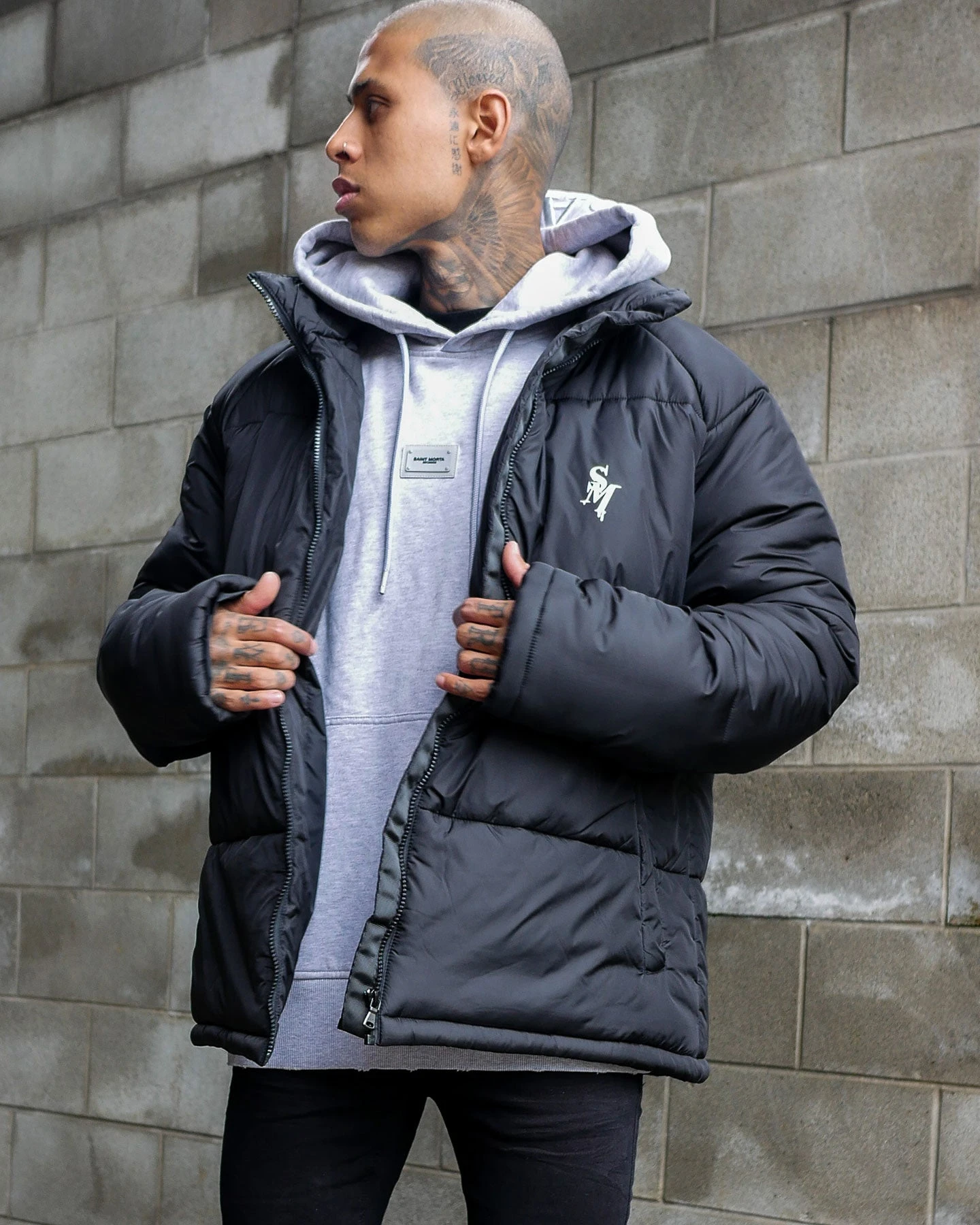 Saint Morta Alpha Homora Puffer Jacket Black 3 Saint Morta Alpha Homora Puffer Jacket Black