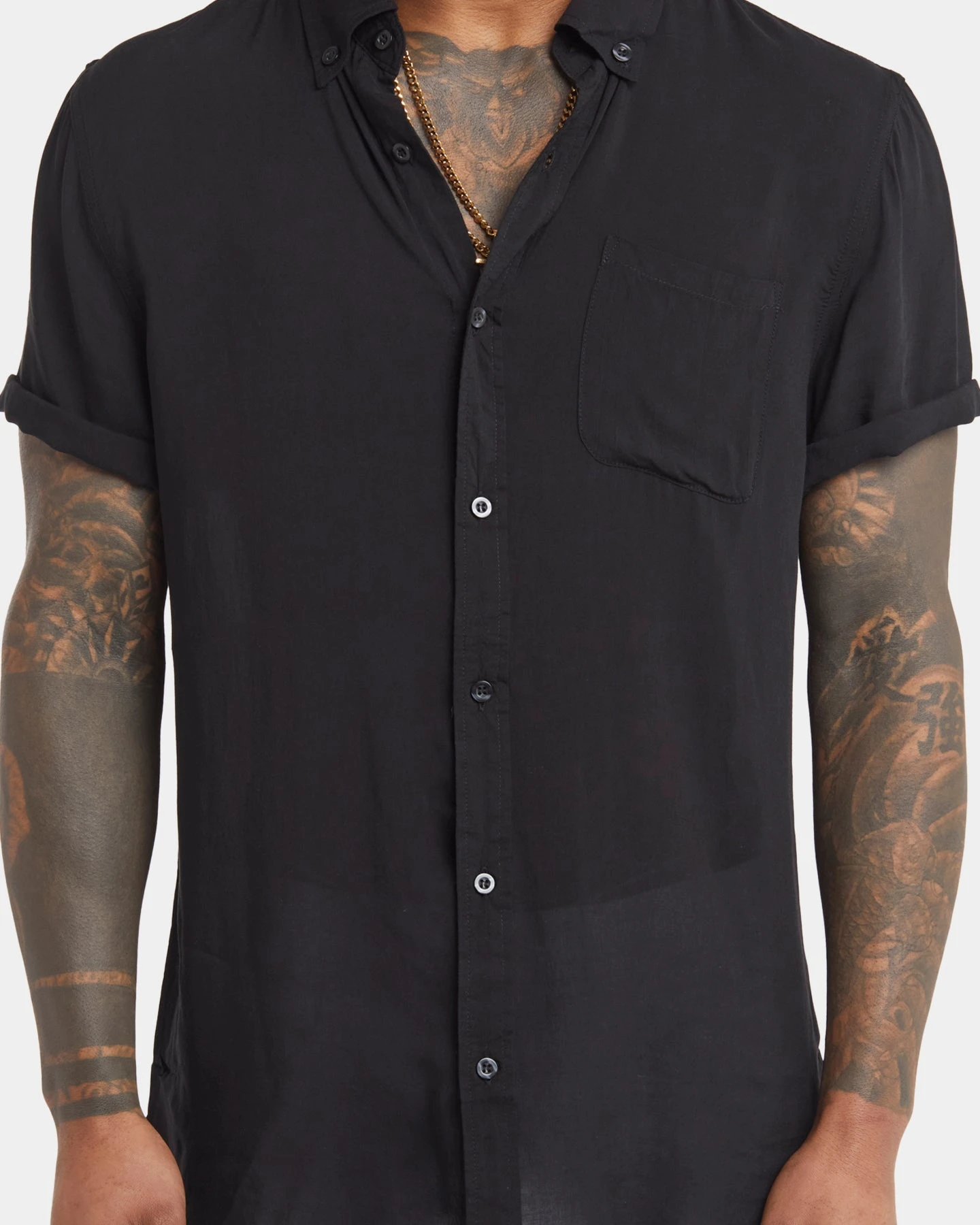 XXIII Dubrovnik Short Sleeve Button Up Shirt Black 5 XXIII Dubrovnik Short Sleeve Button Up Shirt Black - Image 3