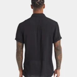 XXIII Dubrovnik Short Sleeve Button Up Shirt Black 11 XXIII Dubrovnik Short Sleeve Button Up Shirt Black -Nuvora Fit Sales 02033175 YB001 mens 040