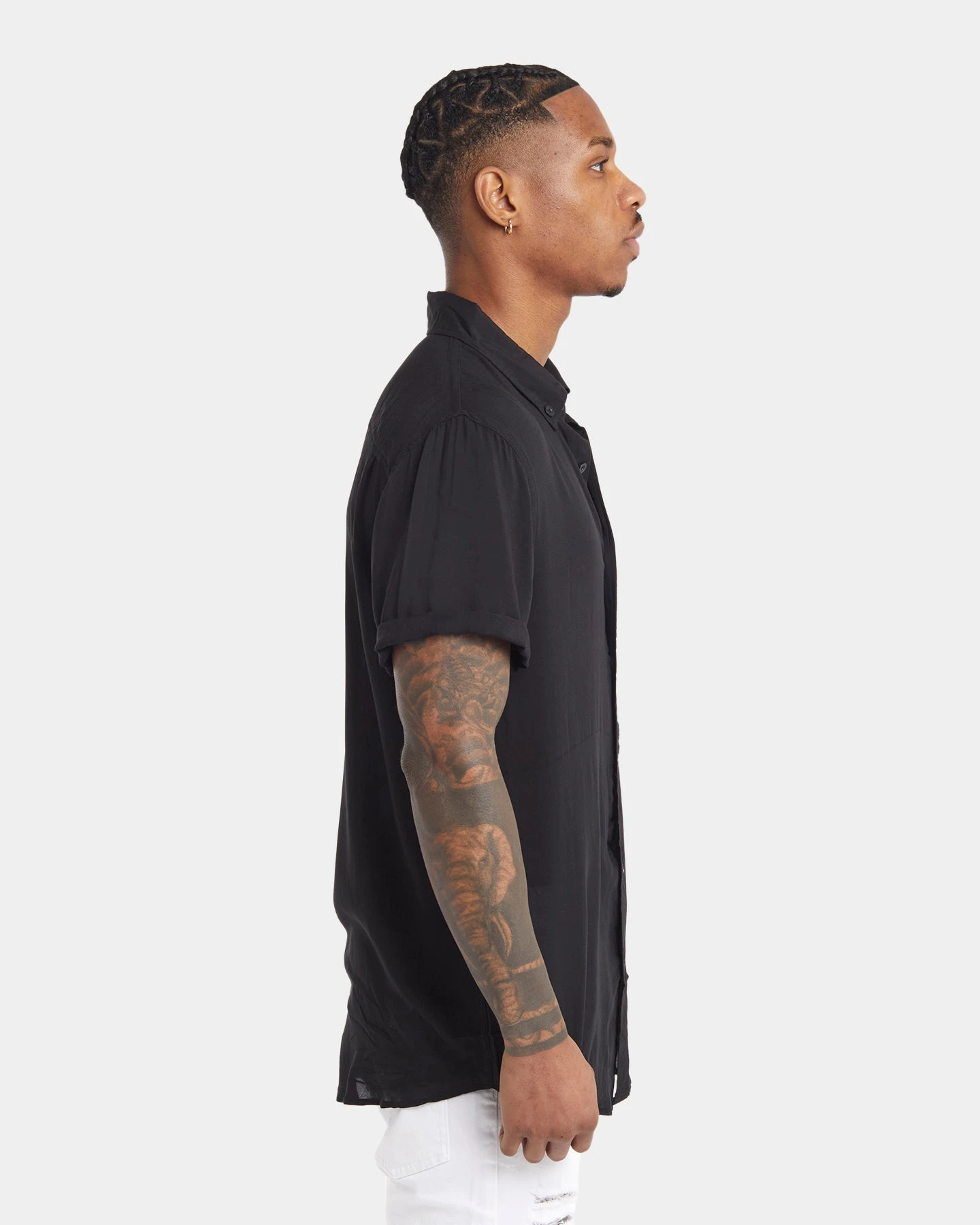 XXIII Dubrovnik Short Sleeve Button Up Shirt Black 7 XXIII Dubrovnik Short Sleeve Button Up Shirt Black - Image 5