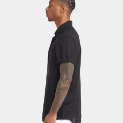 XXIII Dubrovnik Short Sleeve Button Up Shirt Black 13 XXIII Dubrovnik Short Sleeve Button Up Shirt Black -Nuvora Fit Sales 02033175 YB001 mens 060
