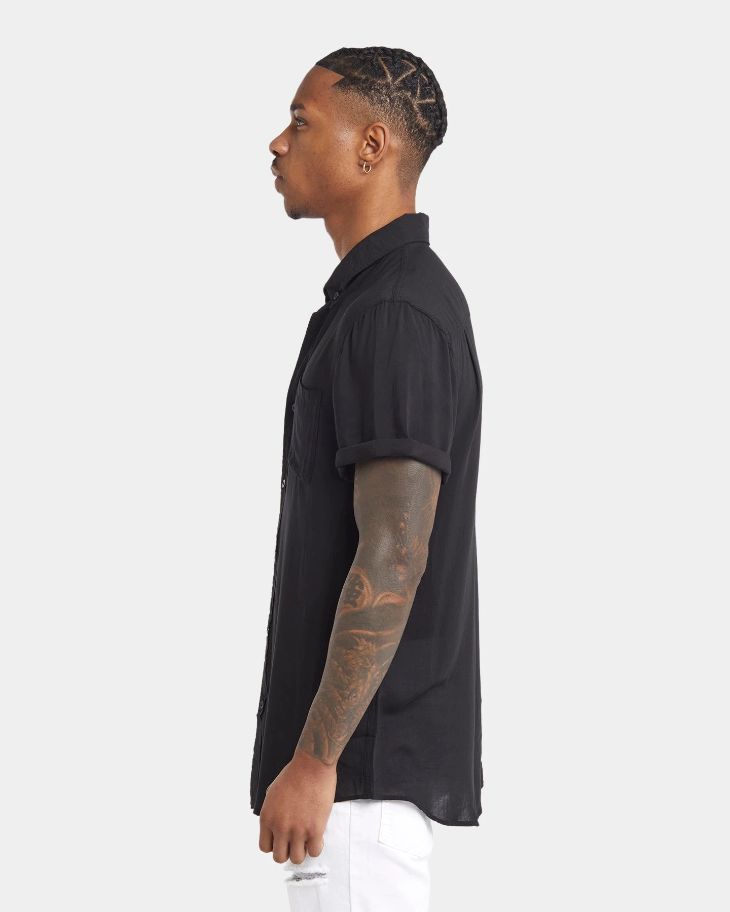 XXIII Dubrovnik Short Sleeve Button Up Shirt Black 8 XXIII Dubrovnik Short Sleeve Button Up Shirt Black - Image 6