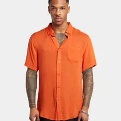 XXIII Dubrovnik Button Up Shirt Dark Orange