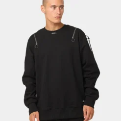 The Anti Order Man Made Zipper Crewneck Black/3M