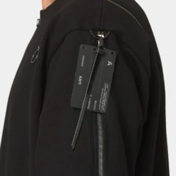 The Anti Order Man Made Zipper Crewneck Black/3M 15 The Anti Order Man Made Zipper Crewneck Black/3M -Nuvora Fit Sales 02033486 YB011 mens 030