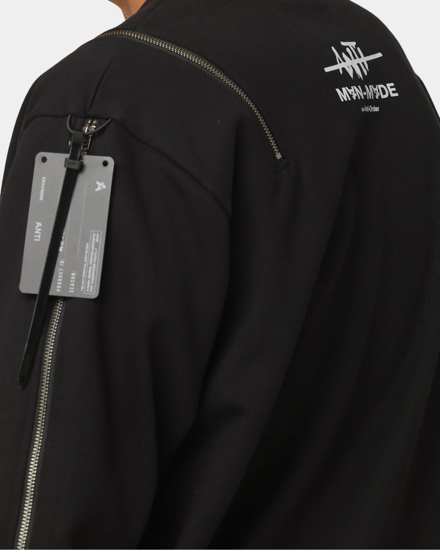 The Anti Order Man Made Zipper Crewneck Black/3M 10 The Anti Order Man Made Zipper Crewneck Black/3M - Image 8