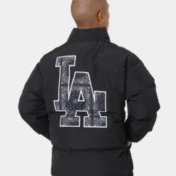 New Era Los Angeles Dodgers Paisley Puffer Jacket Black -Nuvora Fit Sales 02033505 YB001 mens 070