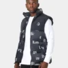 Last Kings Fragment Puffer Vest Black