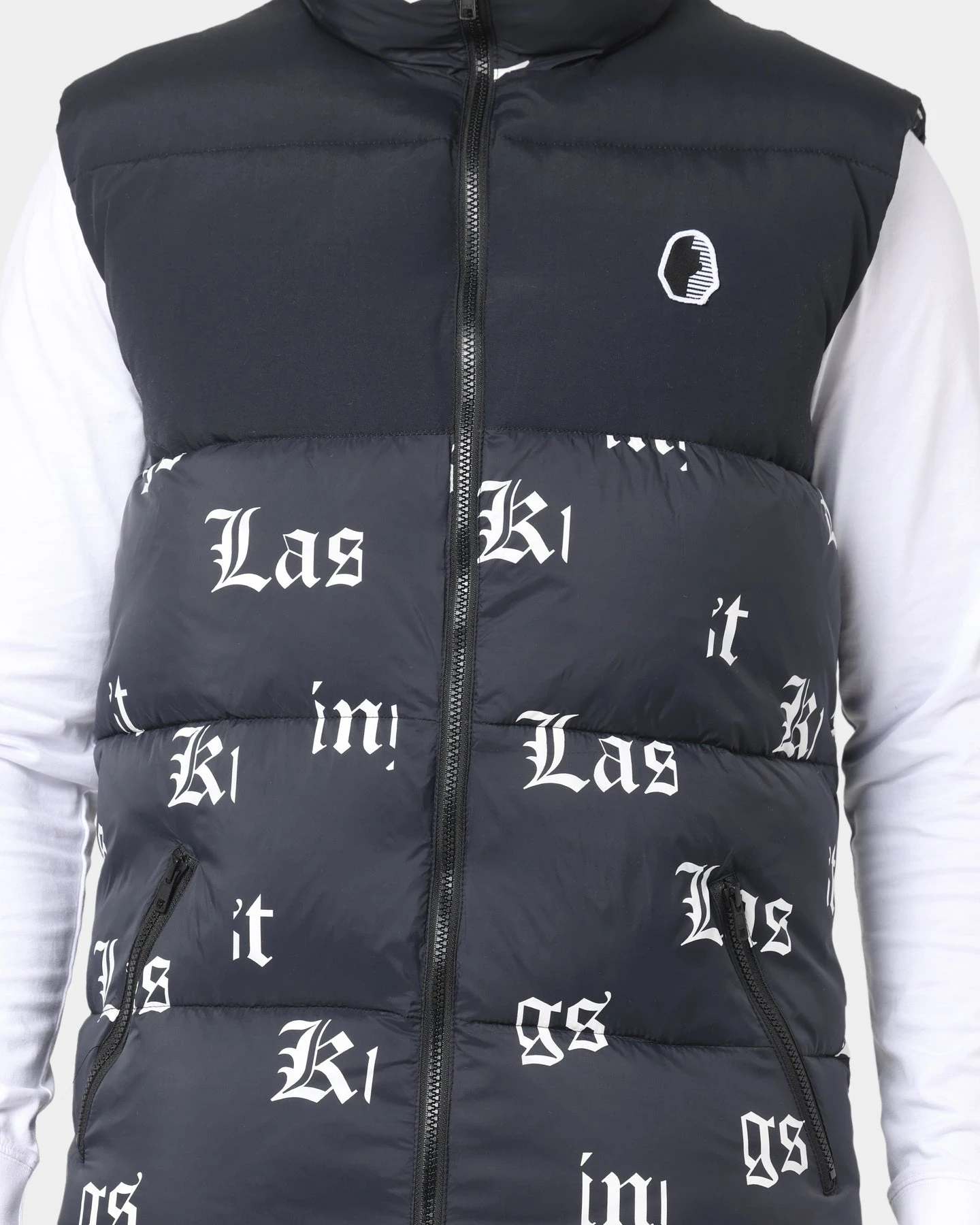 Last Kings Fragment Puffer Vest Black 5 Last Kings Fragment Puffer Vest Black - Image 3