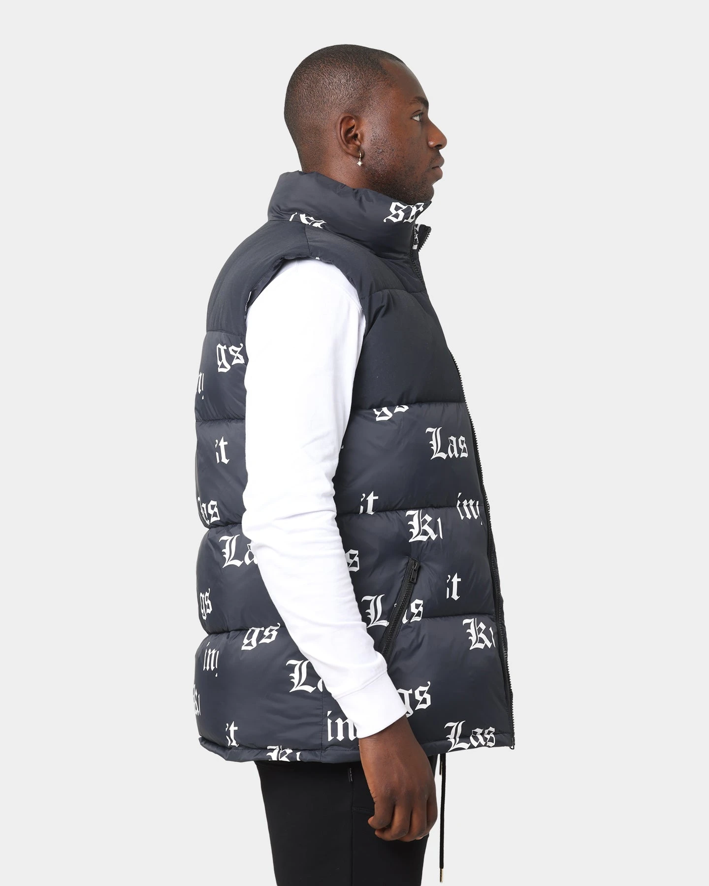 Last Kings Fragment Puffer Vest Black 7 Last Kings Fragment Puffer Vest Black - Image 5