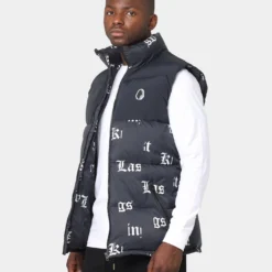Last Kings Fragment Puffer Vest Black 14 Last Kings Fragment Puffer Vest Black -Nuvora Fit Sales 02033805 YB001 mens 0060