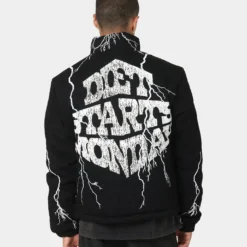 Diet Starts Monday Bolt Puffer Jacket Black
