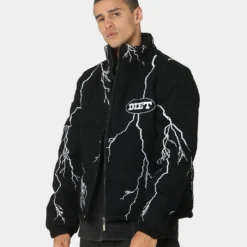 Diet Starts Monday Bolt Puffer Jacket Black -Nuvora Fit Sales 02034427 YB001 mens 0070