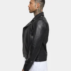 Saint Morta Collector Leather Biker Jacket Black 18 Saint Morta Collector Leather Biker Jacket Black -Nuvora Fit Sales 02035392 YB001 mens 040 75ee5391 9ce5 491a 8dc9 f9ee05d966a4