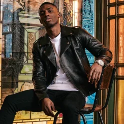 Saint Morta Collector Leather Biker Jacket Black 14 Saint Morta Collector Leather Biker Jacket Black -Nuvora Fit Sales 02035392 YB001 mens 07 f4d58e18 ae33 40e5 8922 f4e0984fdd6e