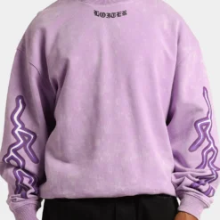 Loiter Born Of Pain Crewneck Purple Tie Dye 13 Loiter Born Of Pain Crewneck Purple Tie Dye -Nuvora Fit Sales 02035422 YP202 mens 0030