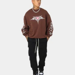 Loiter Ultra Crewneck Brown -Nuvora Fit Sales 02035425 YX300 mens 0080