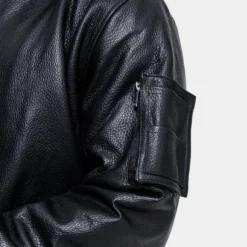 Saint Morta Staten Leather Bomber Jacket Black 13 Saint Morta Staten Leather Bomber Jacket Black -Nuvora Fit Sales 02035578 YB001 mens 00050