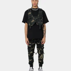 DXXMLIFE L-3 A Chain$aw Utility Vest Woodland Camo -Nuvora Fit Sales 02035579 YC040 mens 0090