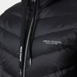 Armani Exchange Giacca Piumino Puffer Jacket Black/Melange Grey -Nuvora Fit Sales 02035639 YC450 mens 007