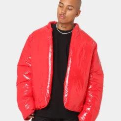 Club Paradise Paxton Puffer Jacket Red