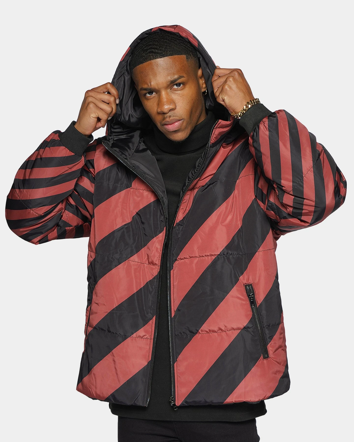 XXIII Bram Foil Puffer Jacket Black/Copper 3 XXIII Bram Foil Puffer Jacket Black/Copper