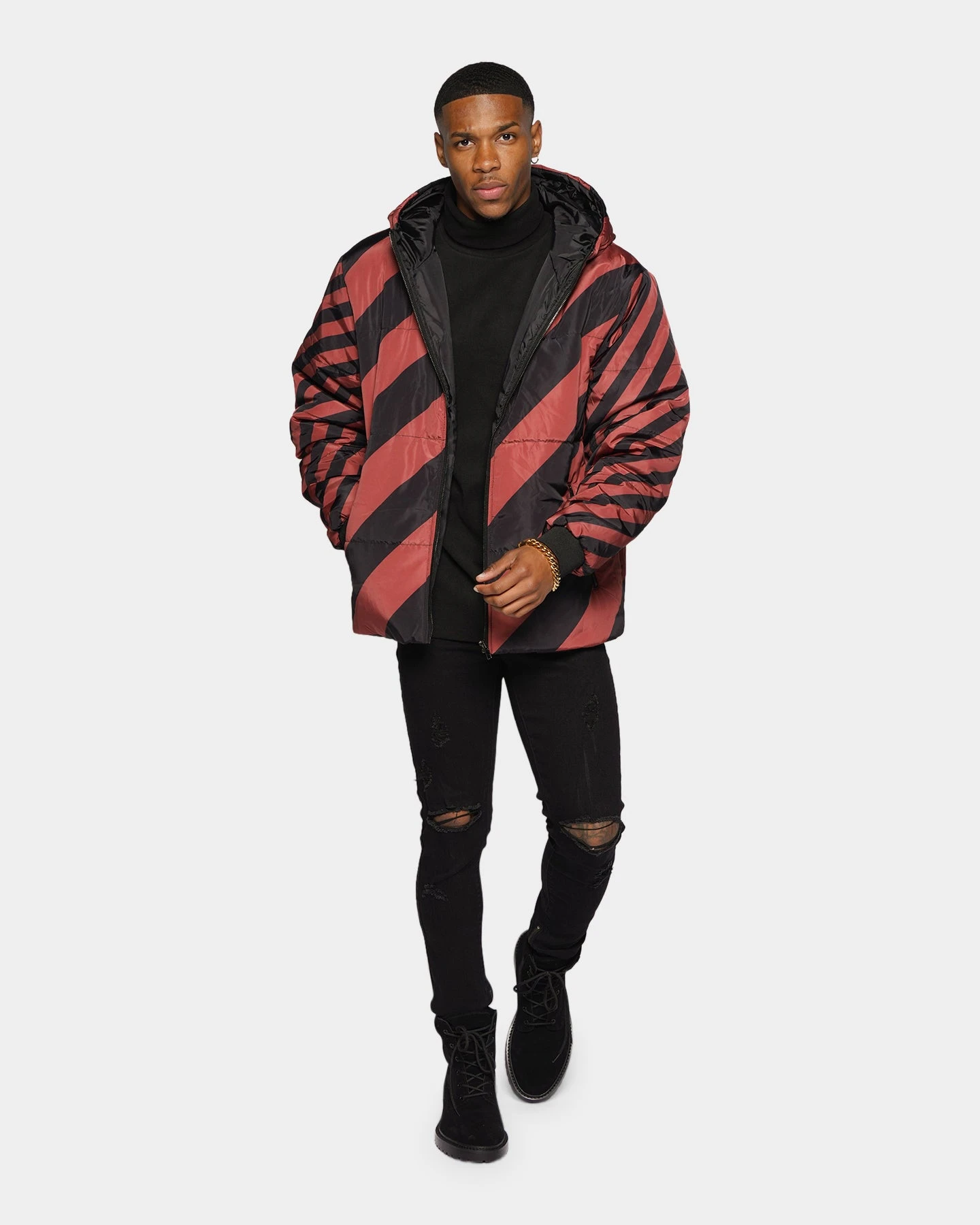 XXIII Bram Foil Puffer Jacket Black/Copper 4 XXIII Bram Foil Puffer Jacket Black/Copper - Image 2