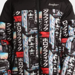 Loiter Constellation Puffer Jacket Black/Multi-Coloured -Nuvora Fit Sales 02035821 YB021 mens 0030