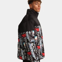 Loiter Constellation Puffer Jacket Black/Multi-Coloured -Nuvora Fit Sales 02035821 YB021 mens 0050