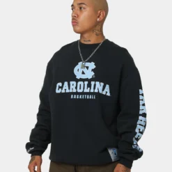 Nuvora Fit Sales 11 Mitchell & Ness North Carolina Vintage Crewneck Faded Black