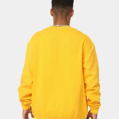 Mitchell & Ness Los Angeles Lakers Vintage Crewneck Faded Yellow -Nuvora Fit Sales 02035975 YY072 mens 0040