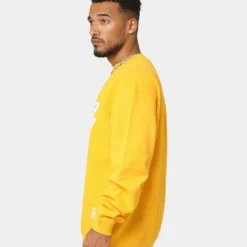 Mitchell & Ness Los Angeles Lakers Vintage Crewneck Faded Yellow -Nuvora Fit Sales 02035975 YY072 mens 0060