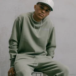 Carré Motion Crewneck Army Green