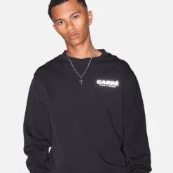 Carre Premium Motion Crewneck Black -Nuvora Fit Sales 02036093 YB001 mens 00100