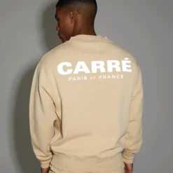 Carre Premium Motion Crewneck Cappuccino/Grey -Nuvora Fit Sales 02036093 YC775 mens 00107797