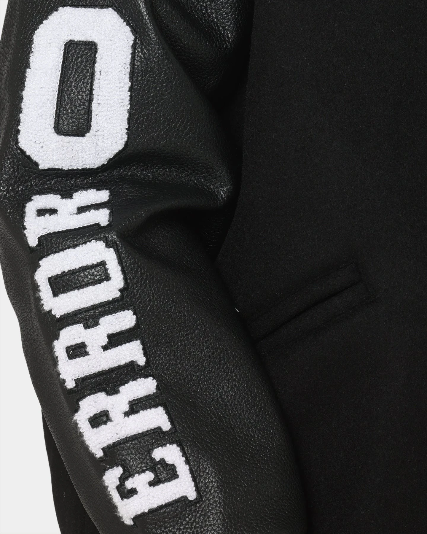 The Anti Order Dead Pixel Leather Varsity Jacket Black/White 12 The Anti Order Dead Pixel Leather Varsity Jacket Black/White - Image 10