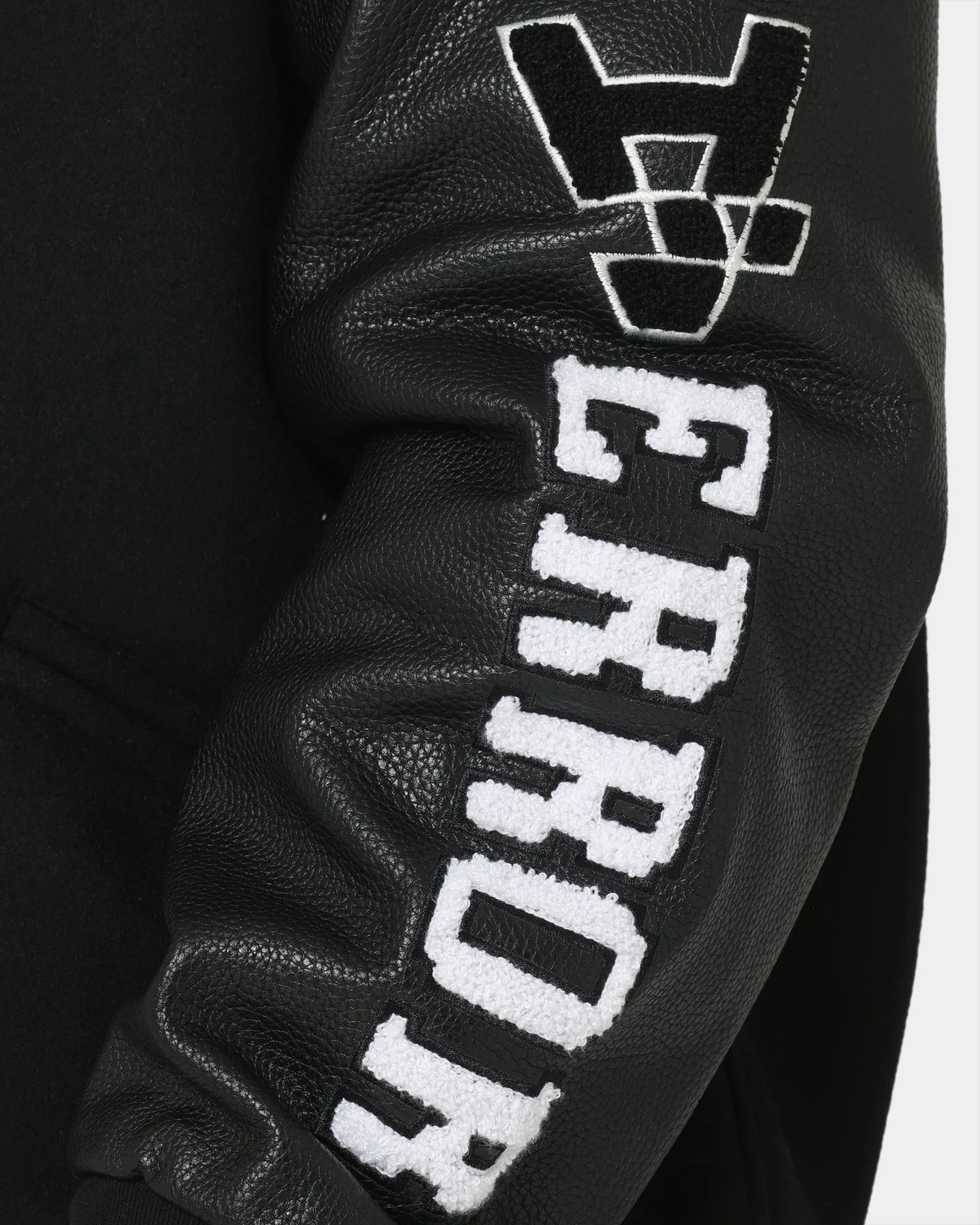 The Anti Order Dead Pixel Leather Varsity Jacket Black/White 11 The Anti Order Dead Pixel Leather Varsity Jacket Black/White - Image 9