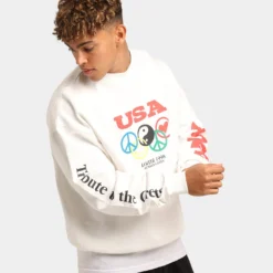 Loiter Tribute Crewneck Off White