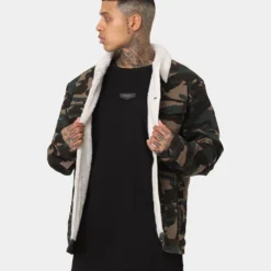 Saint Morta Camo Sherpa Jacket Camo -Nuvora Fit Sales 02036103 YC001 mens 060