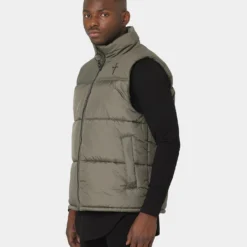 Saint Morta Kingdom Puffer Vest Army Green -Nuvora Fit Sales 02036104 YA400 mens 060