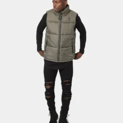 Saint Morta Kingdom Puffer Vest Army Green -Nuvora Fit Sales 02036104 YA400 mens 080