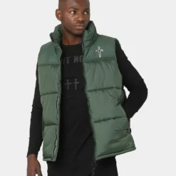 Saint Morta Kingdom Puffer Vest Dark Green