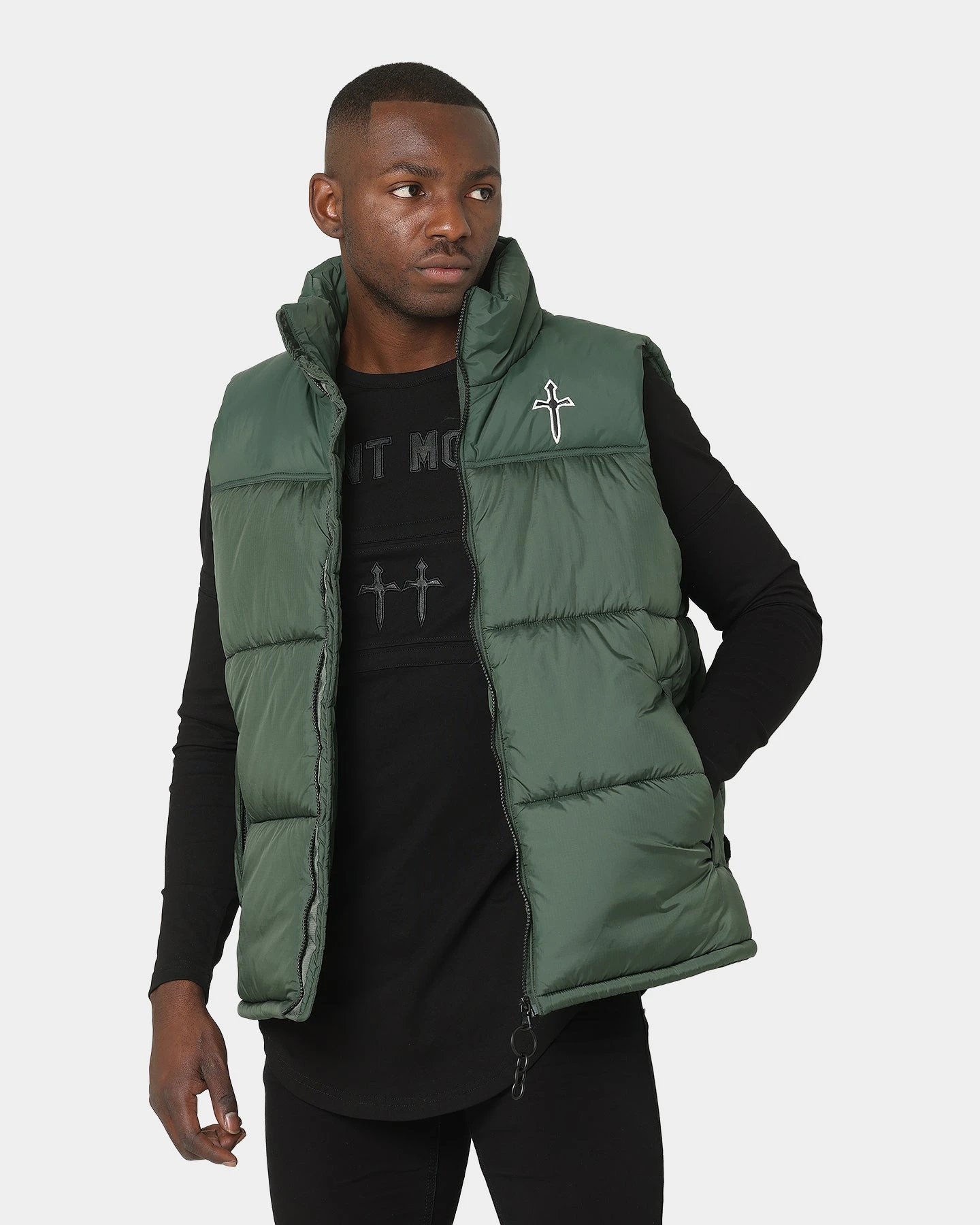 Saint Morta Kingdom Puffer Vest Dark Green 3 Saint Morta Kingdom Puffer Vest Dark Green