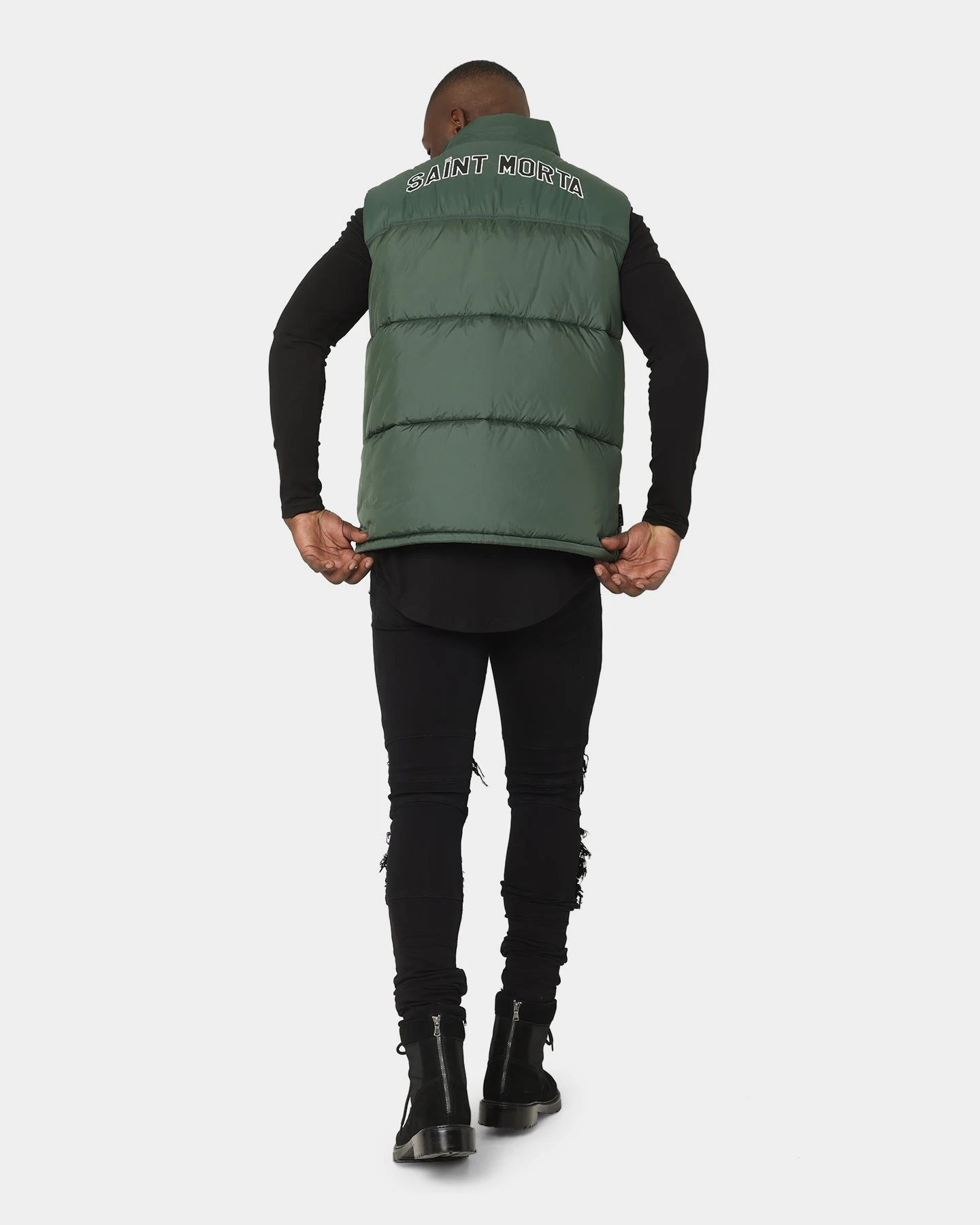 Saint Morta Kingdom Puffer Vest Dark Green 4 Saint Morta Kingdom Puffer Vest Dark Green - Image 2
