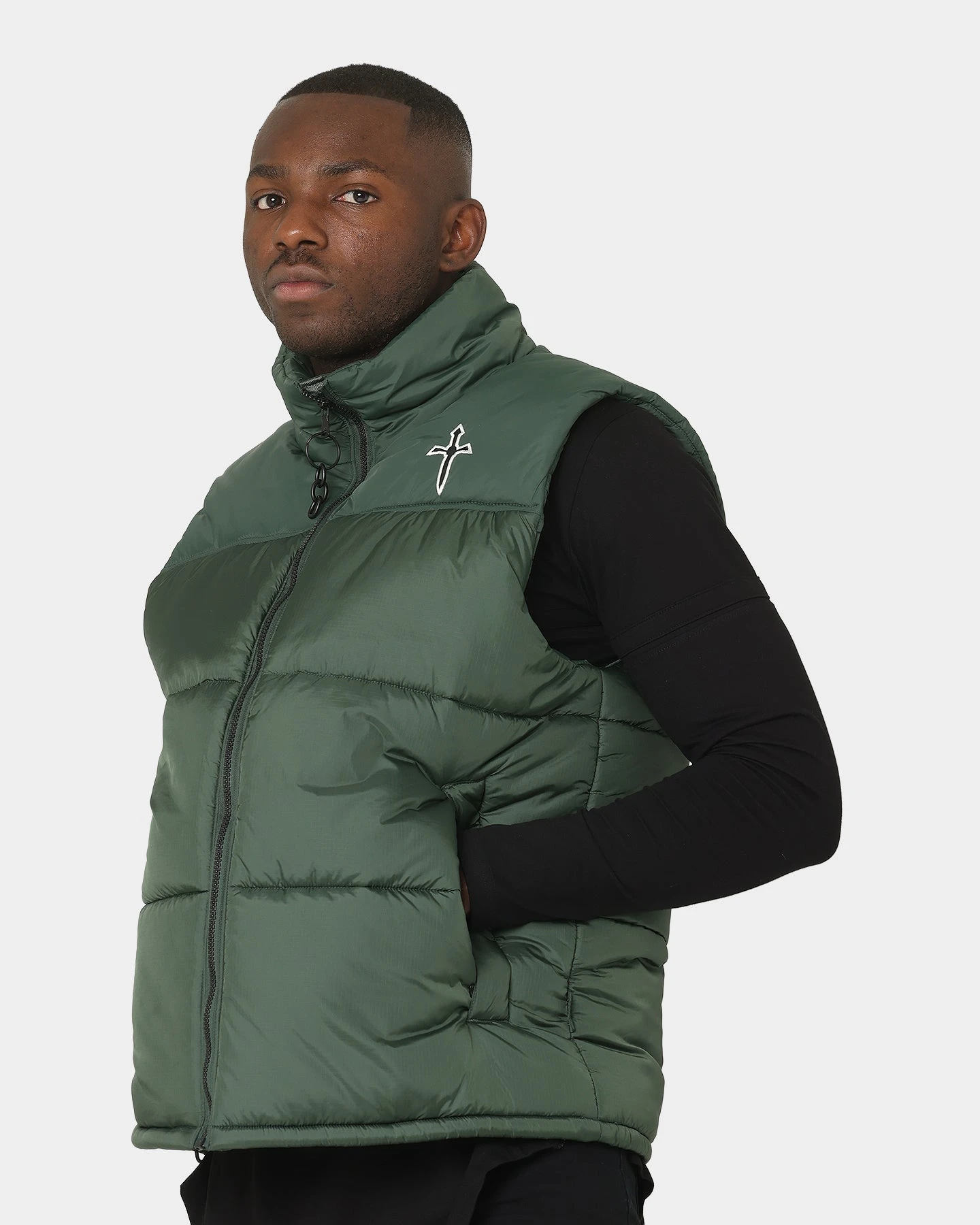 Saint Morta Kingdom Puffer Vest Dark Green 8 Saint Morta Kingdom Puffer Vest Dark Green - Image 6