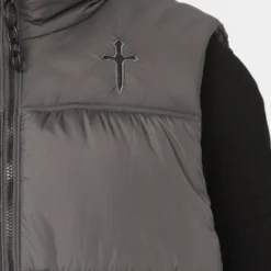 Saint Morta Kingdom Puffer Vest Dark Grey -Nuvora Fit Sales 02036104 YD030 mens 030