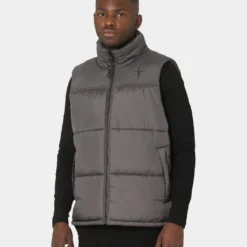 Saint Morta Kingdom Puffer Vest Dark Grey -Nuvora Fit Sales 02036104 YD030 mens 060