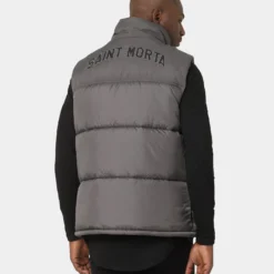 Saint Morta Kingdom Puffer Vest Dark Grey -Nuvora Fit Sales 02036104 YD030 mens 070