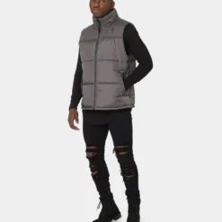 Saint Morta Kingdom Puffer Vest Dark Grey -Nuvora Fit Sales 02036104 YD030 mens 080